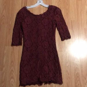 Red lace dress size medium fits xs size girl